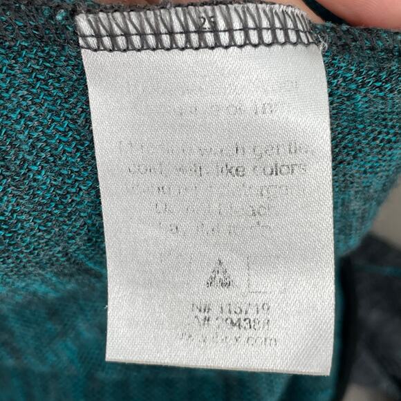 Ibex Merino Wool Zip Up Cardigan Light Sweater Top Grey Plaid Argyle Size S FLAW - Picture 7 of 11